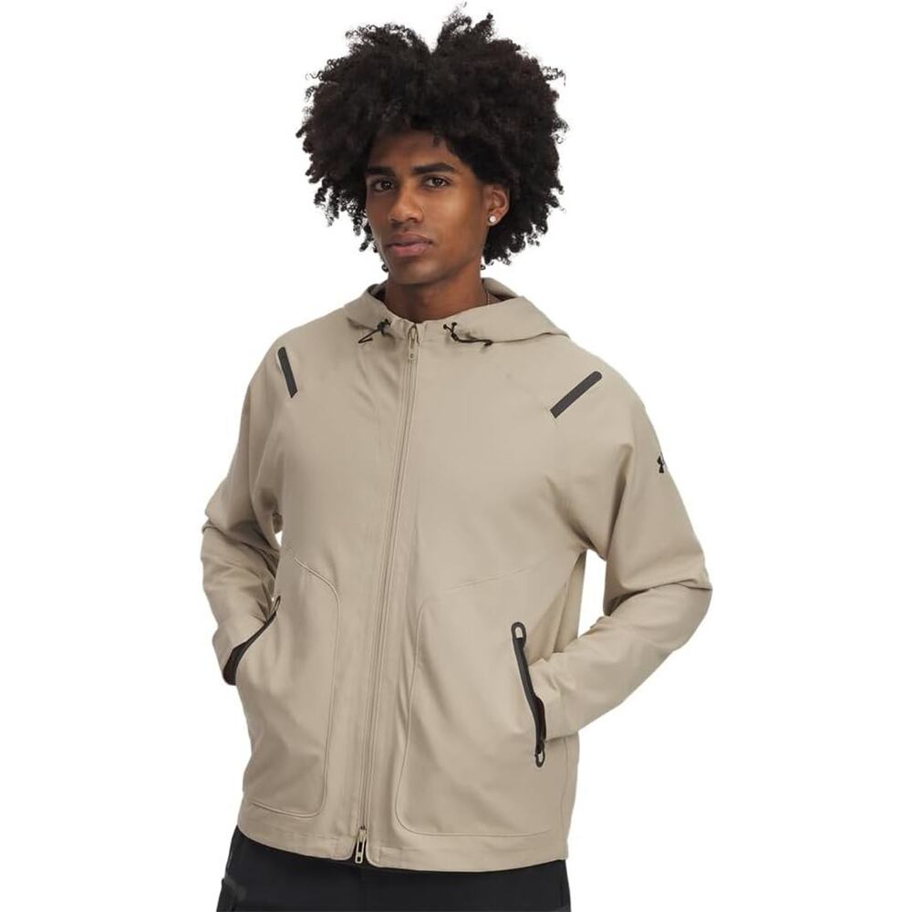 Under Armour Men's UA Unstoppable Full-Zip Jacket Size XL City Khaki NWT Read